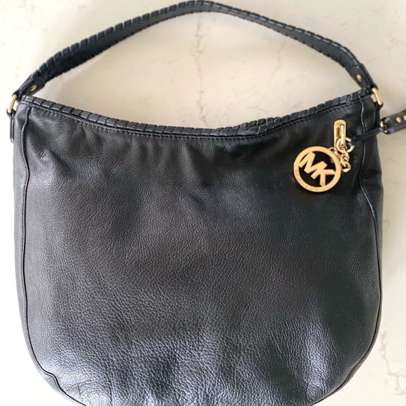 Michael Kors Large Leather Whipstitch Lydia Hobo - Picture 11 of 11